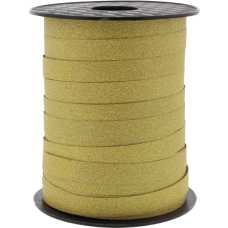 Krullint goud glitter 10mmx100m Tpk777357